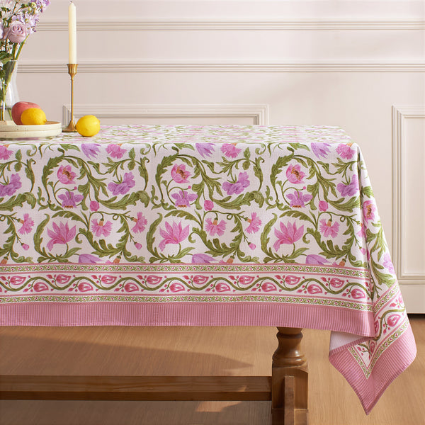 Wild Purple Floral Custom Spring Tablecloth